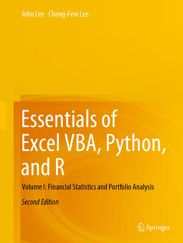 Front cover_Essentials of Excel VBA, Python, and R