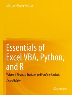 Front cover_Essentials of Excel VBA, Python, and R