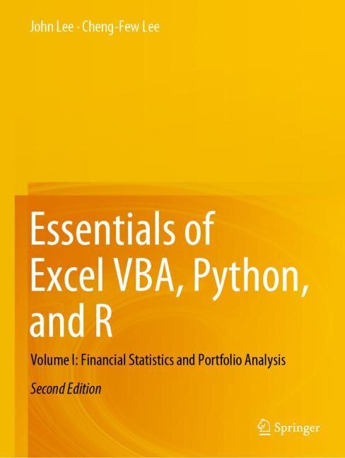 Front cover_Essentials of Excel VBA, Python, and R