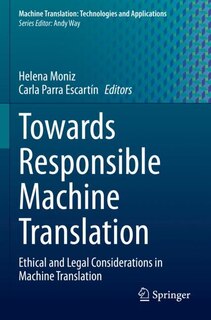 Front cover_Towards Responsible Machine Translation