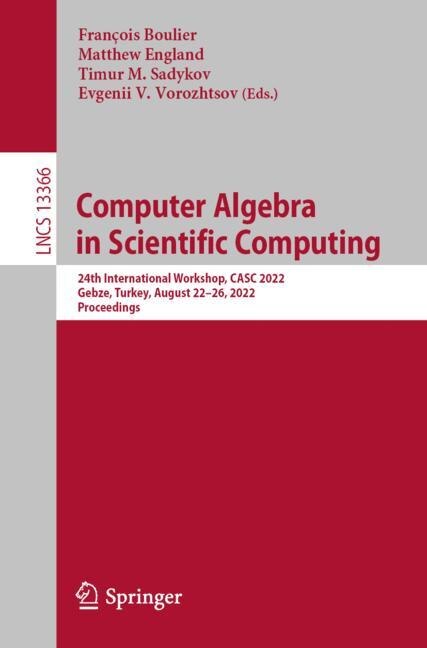 Front cover_Computer Algebra in Scientific Computing