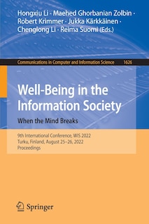 Couverture_Well-Being in the Information Society