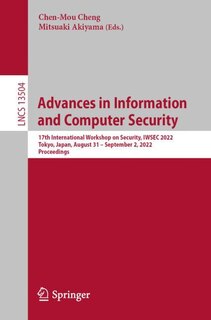 Front cover_Advances in Information and Computer Security