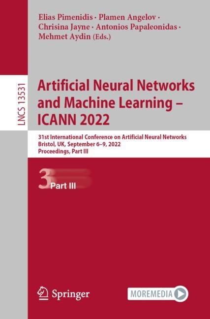 Front cover_Artificial Neural Networks and Machine Learning - ICANN 2022