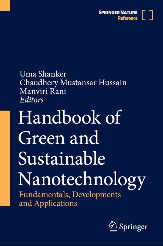 Front cover_Handbook of Green and Sustainable Nanotechnology