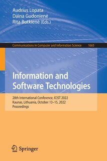 Front cover_Information and Software Technologies