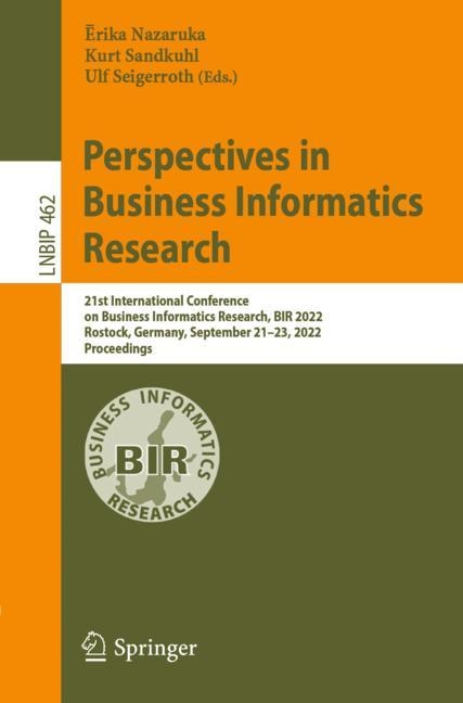 Couverture_Perspectives in Business Informatics Research