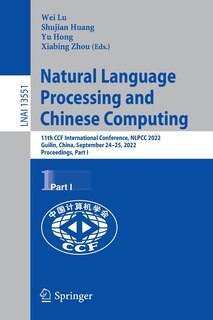 Front cover_Natural Language Processing and Chinese Computing