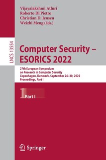 Front cover_Computer Security - ESORICS 2022