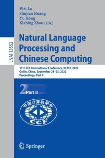 Couverture_Natural Language Processing and Chinese Computing