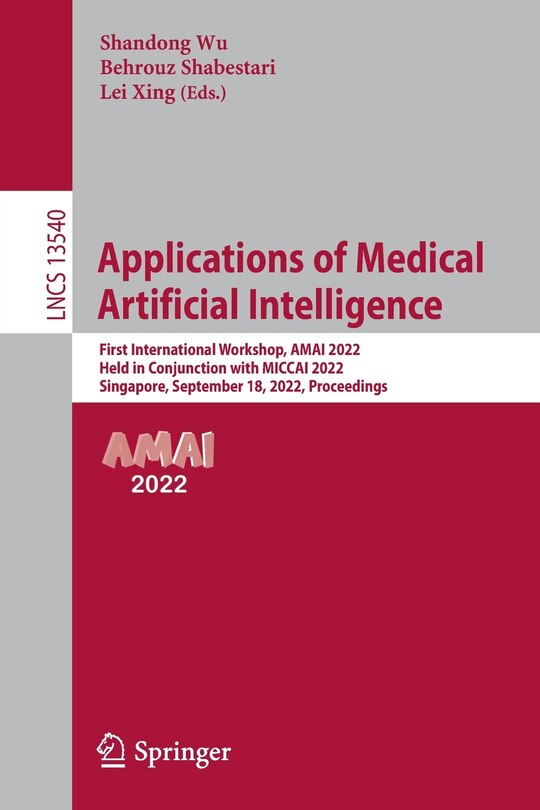 Couverture_Applications of Medical Artificial Intelligence