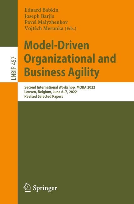 Front cover_Model-Driven Organizational and Business Agility