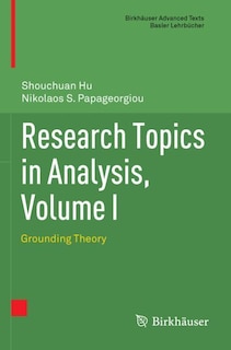 Front cover_Research Topics in Analysis, Volume I