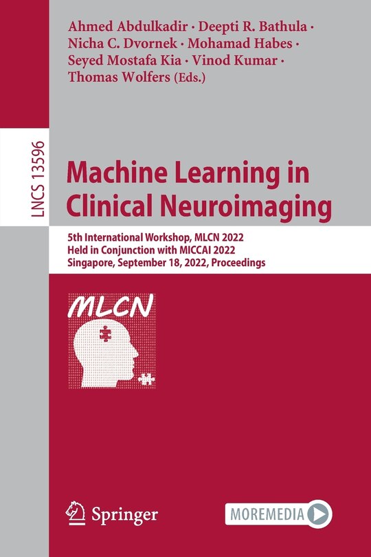 Front cover_Machine Learning in Clinical Neuroimaging