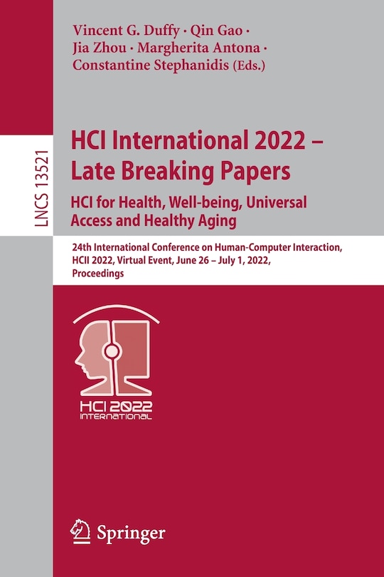 Front cover_HCI International 2022 - Late Breaking Papers