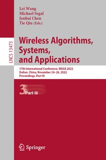 Couverture_Wireless Algorithms, Systems, and Applications