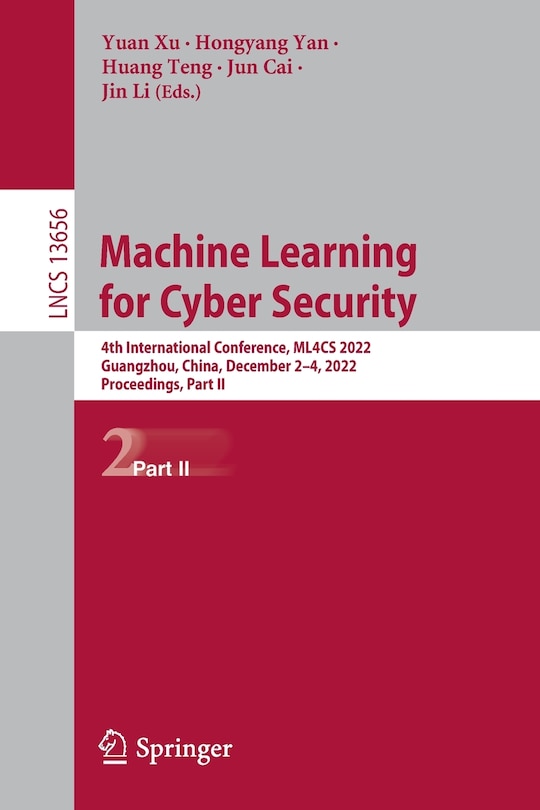 Front cover_Machine Learning for Cyber Security