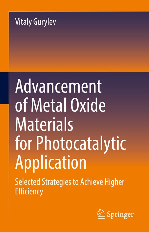 Front cover_Advancement of Metal Oxide Materials for Photocatalytic Application