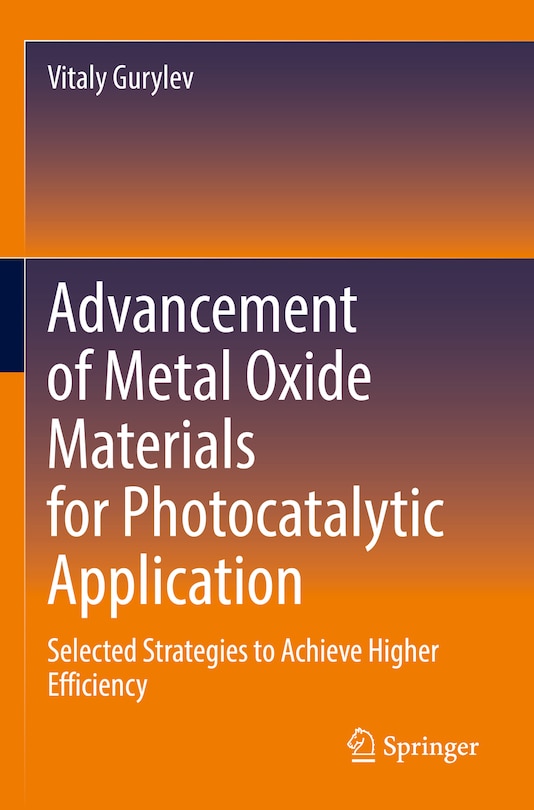 Couverture_Advancement of Metal Oxide Materials for Photocatalytic Application