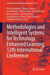 Couverture_Methodologies and Intelligent Systems for Technology Enhanced Learning, 12th International Conference