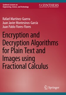 Couverture_Encryption and Decryption Algorithms for Plain Text and Images using Fractional Calculus