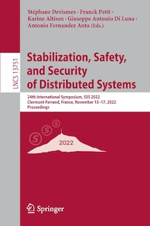 Front cover_Stabilization, Safety, and Security of Distributed Systems