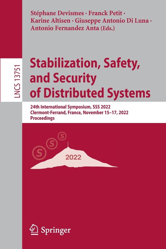 Front cover_Stabilization, Safety, and Security of Distributed Systems