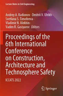 Front cover_Proceedings of the 6th International Conference on Construction, Architecture and Technosphere Safety