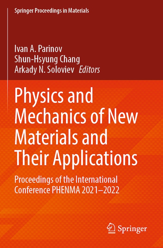 Couverture_Physics and Mechanics of New Materials and Their Applications