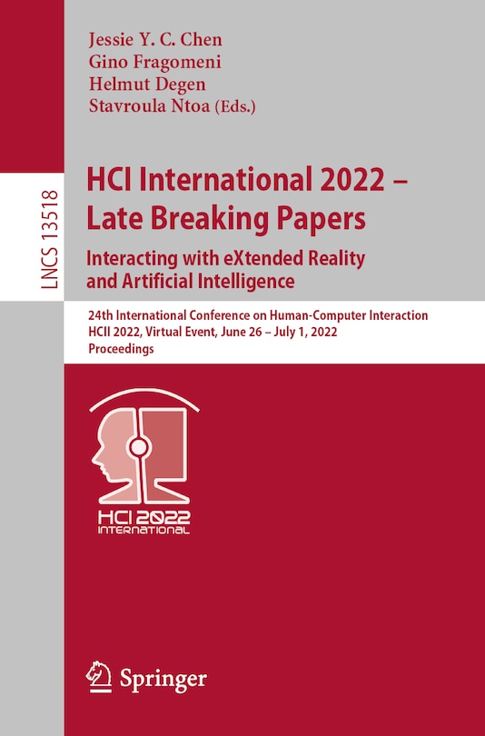 Front cover_HCI International 2022 - Late Breaking Papers