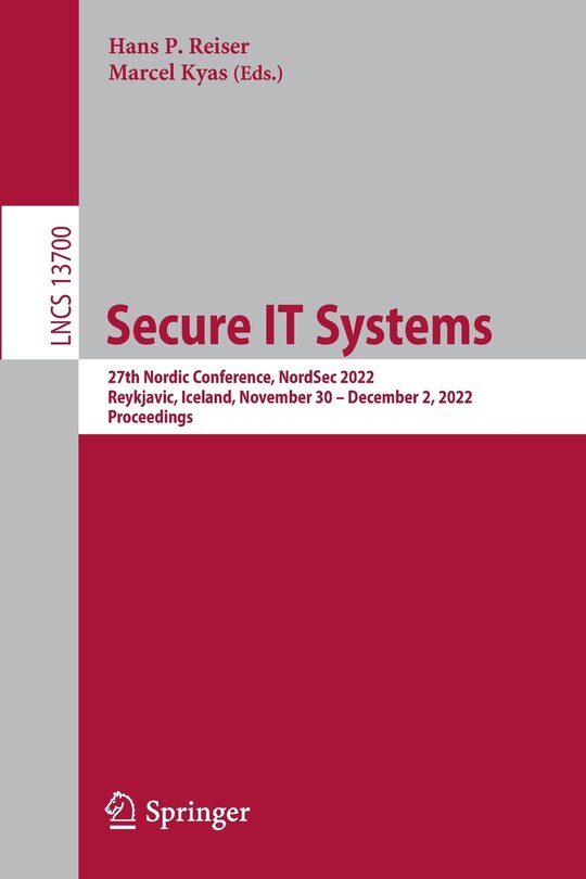 Front cover_Secure IT Systems