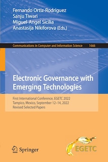 Couverture_Electronic Governance with Emerging Technologies