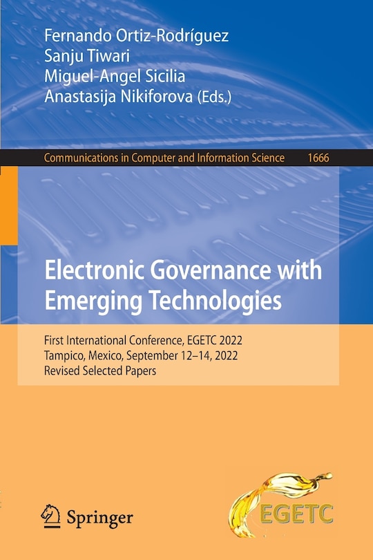 Couverture_Electronic Governance with Emerging Technologies