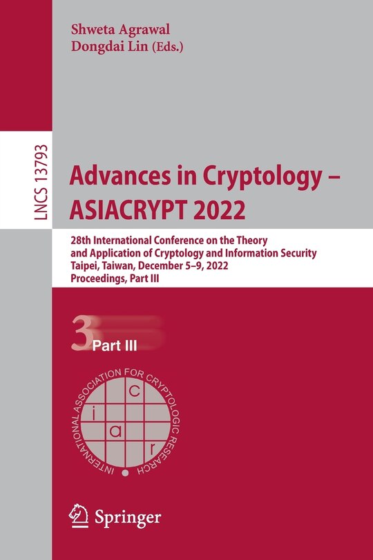 Couverture_Advances in Cryptology - ASIACRYPT 2022