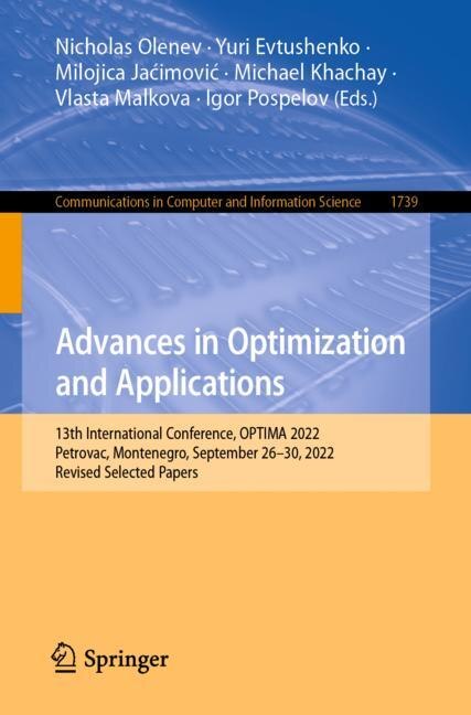 Front cover_Advances in Optimization and Applications