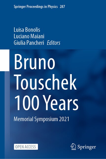 Front cover_Bruno Touschek 100 years