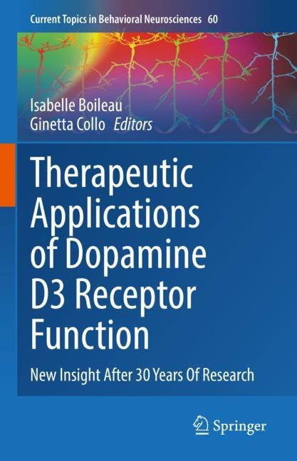 Therapeutic Applications of Dopamine D3 Receptor Function: New Insight After 30 Years Of Research