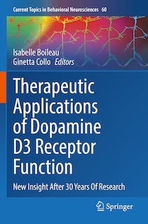 Front cover_Therapeutic Applications of Dopamine D3 Receptor Function
