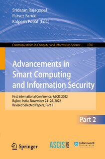 Front cover_Advancements in Smart Computing and Information Security