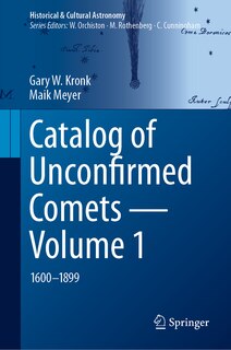 Front cover_Catalog of Unconfirmed Comets - Volume 1