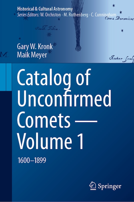 Front cover_Catalog of Unconfirmed Comets - Volume 1