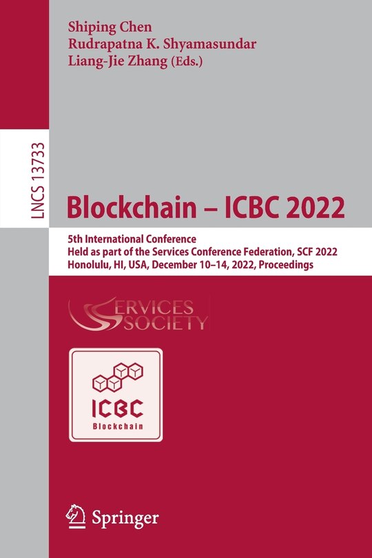 Front cover_Blockchain - ICBC 2022