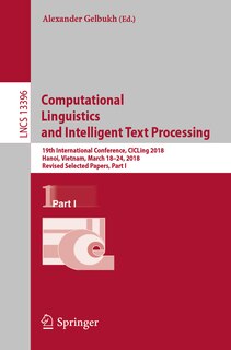Front cover_Computational Linguistics and Intelligent Text Processing