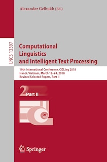 Front cover_Computational Linguistics and Intelligent Text Processing