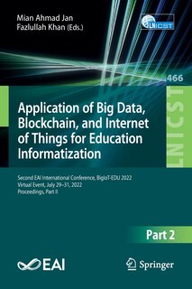 Couverture_Application of Big Data, Blockchain, and Internet of Things for Education Informatization