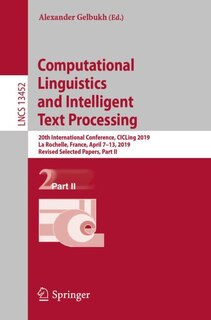 Couverture_Computational Linguistics and Intelligent Text Processing
