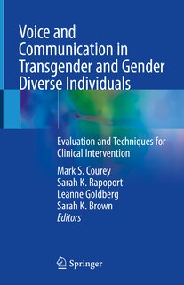 Couverture_Voice and Communication in Transgender and Gender Diverse Individuals