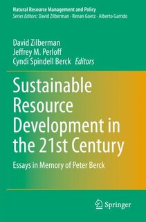 Front cover_Sustainable Resource Development in the 21st Century