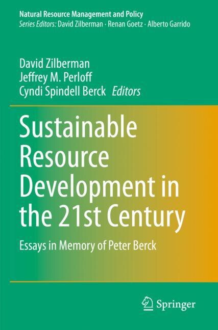 Front cover_Sustainable Resource Development in the 21st Century