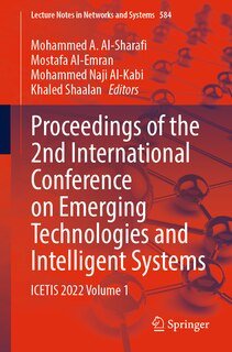 Couverture_Proceedings of the 2nd International Conference on Emerging Technologies and Intelligent Systems